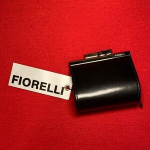 Fiorelli NWT Black kiss lock Coin holder